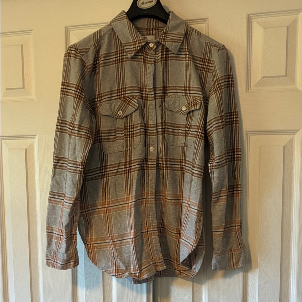 Plaid Button-Up Shirt